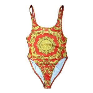 no1 los‎ angeles|swimsuit bodysuit|Orange/Yellow|SZ S